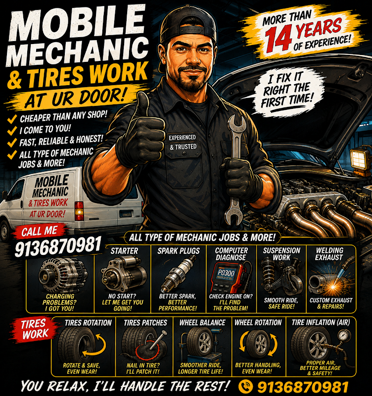 Mobile auto repair and tires